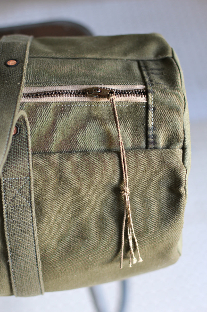 WWII era Canvas Duffle Bag