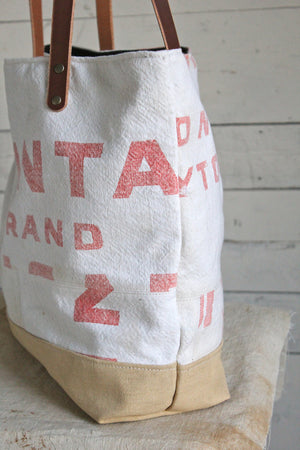 1950's era Feed Sack Tote Bag