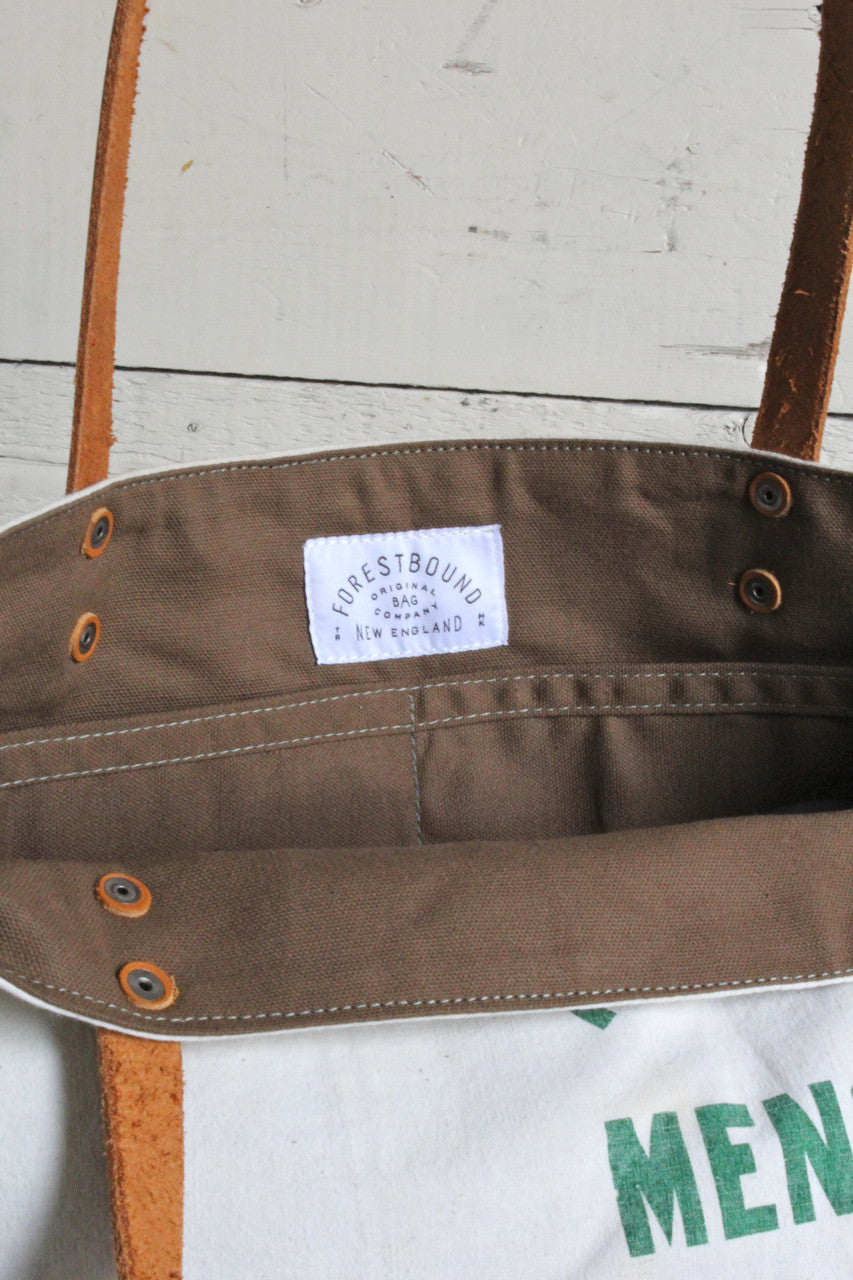 1950's era Pieced Canvas Tote Bag
