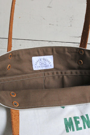 1950's era Pieced Canvas Tote Bag