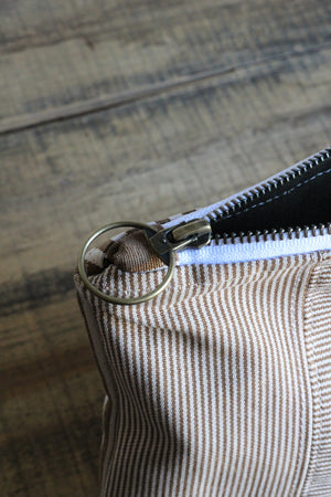 Deadstock Striped Canvas Utility Pouch