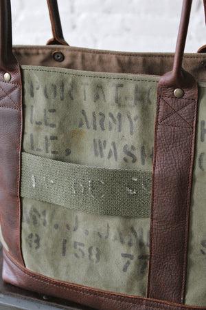 WWII era Military Canvas Carryall