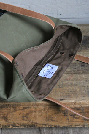 WWII era Color Blocked Canvas Tote Bag