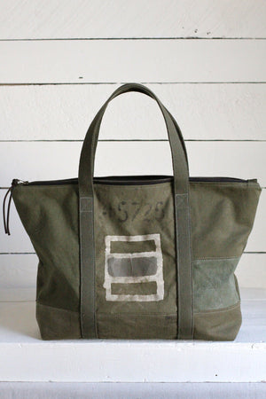 WWII era Canvas Travel Tote
