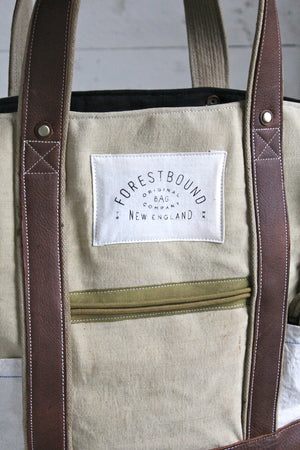 WWII era Canvas & Work Apron Carryall