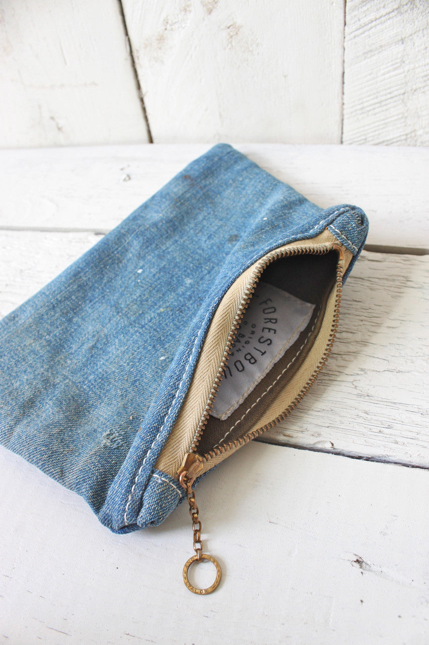 WWII era US Navy Denim Utility Pouch