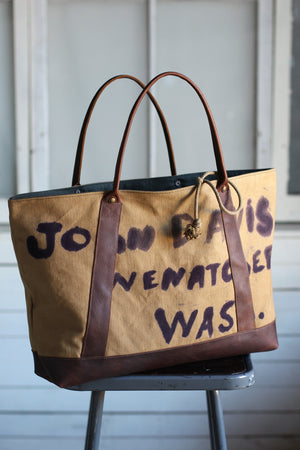 Extra Large WWII era Canvas Carryall