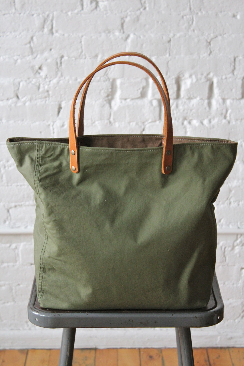 WWII era Two Tone US Military Canvas Tote Bag