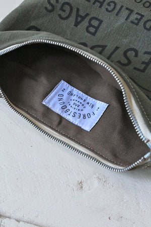 Two Toned WWII Era Canvas Logo Pouch