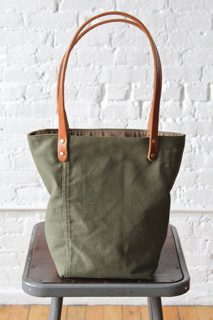 WWII era Two Tone US Military Canvas Tote Bag