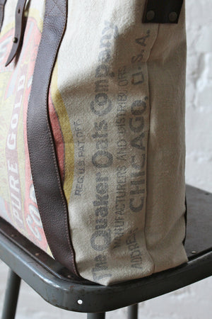 1940s era Feed Sack Carryall