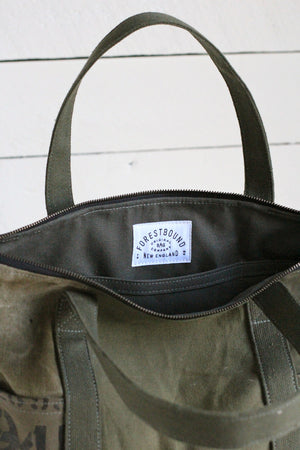 WWII era Canvas Travel Tote