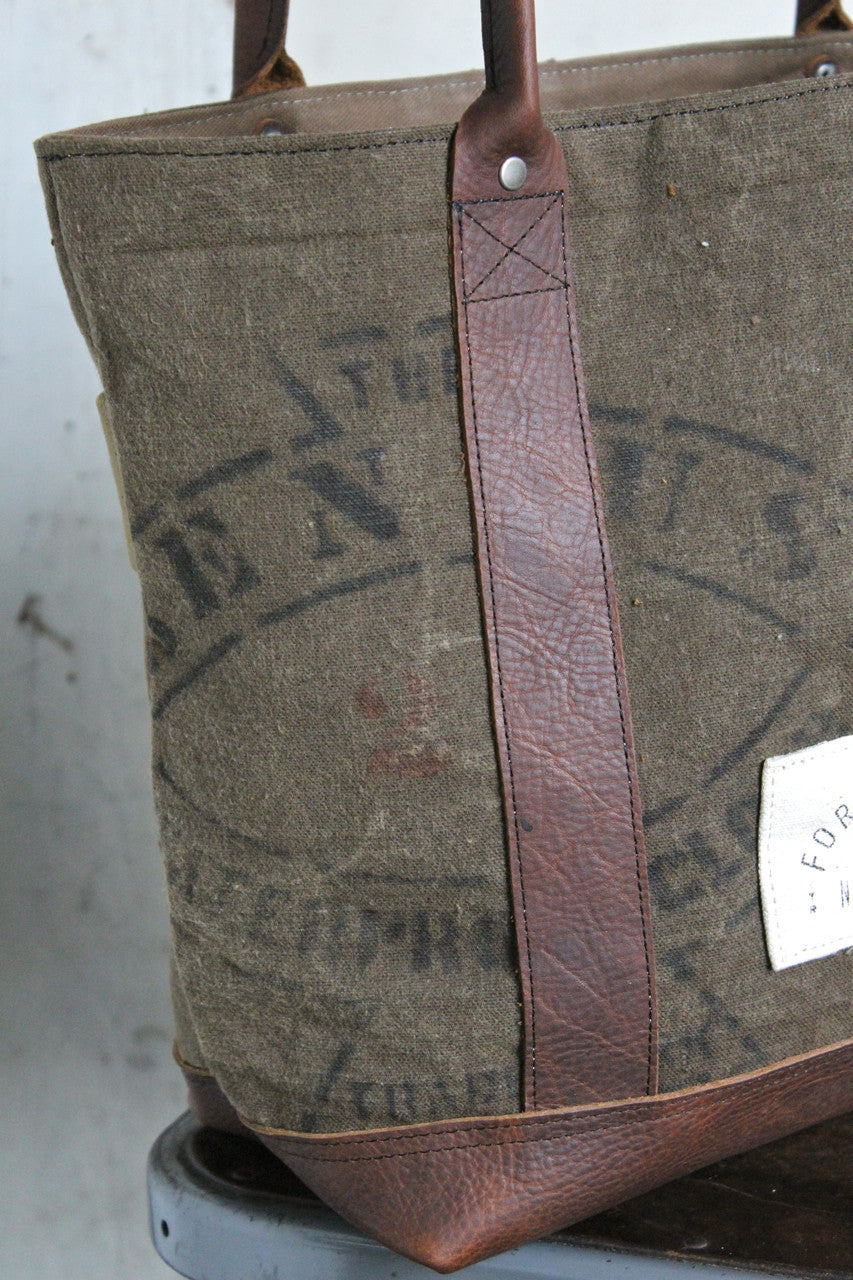 World War 1 era Waxed Canvas Carryall