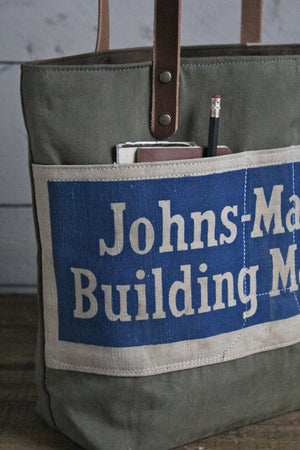 WWII era Canvas & Work Apron Tote Bag