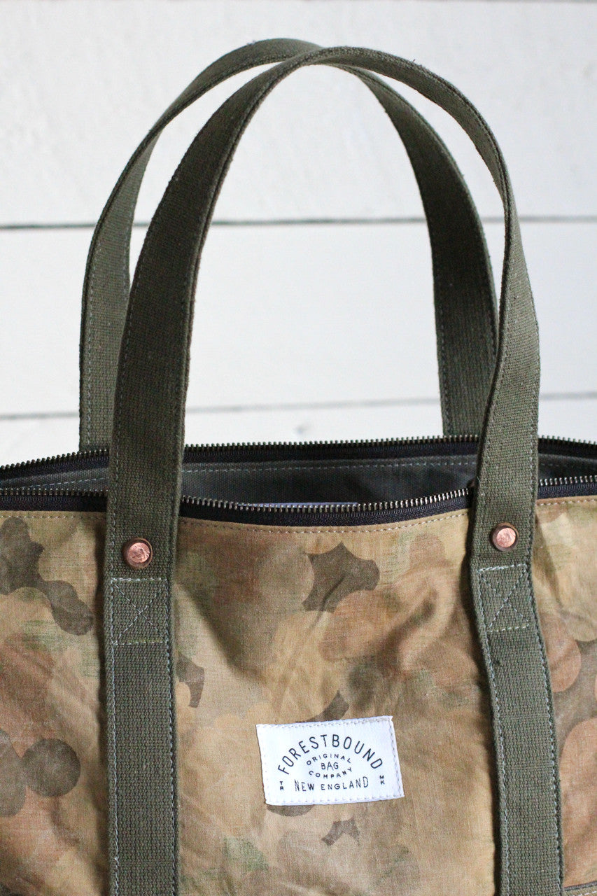 1950's era Cloud Camo Travel Tote