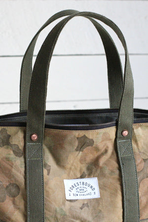 1950's era Cloud Camo Travel Tote