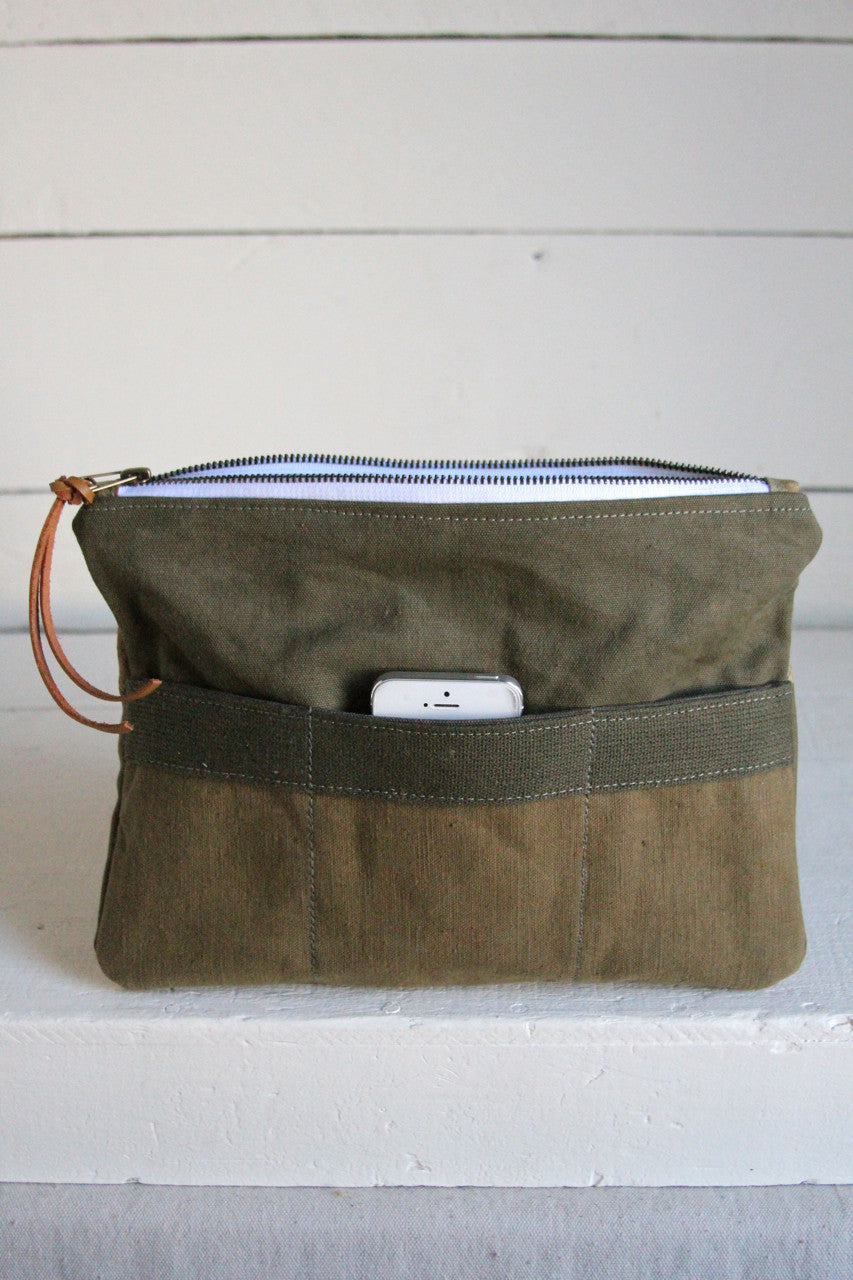 WWII era Canvas & Camo Pocket Utility Pouch