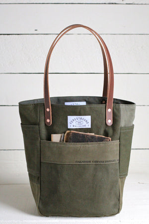 WWII era Canvas Pocket Tote Bag