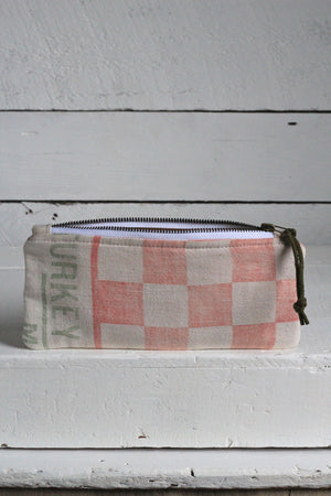 1950's era Farm Feedsack Utility Pouch