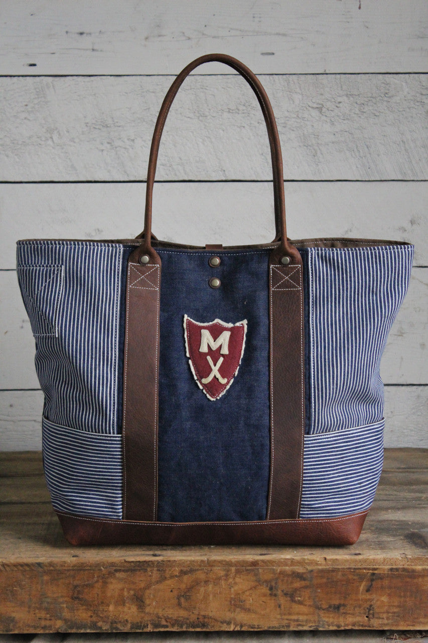 WWII era Denim & 1930's era Work Apron Carryall