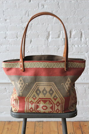 1950's era Santa Fe Woven Tote Bag