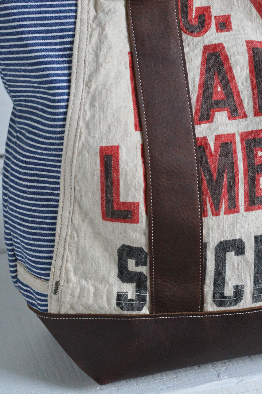 1930's era Striped Lumber Apron Carryall