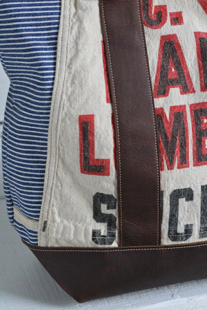 1930's era Striped Lumber Apron Carryall