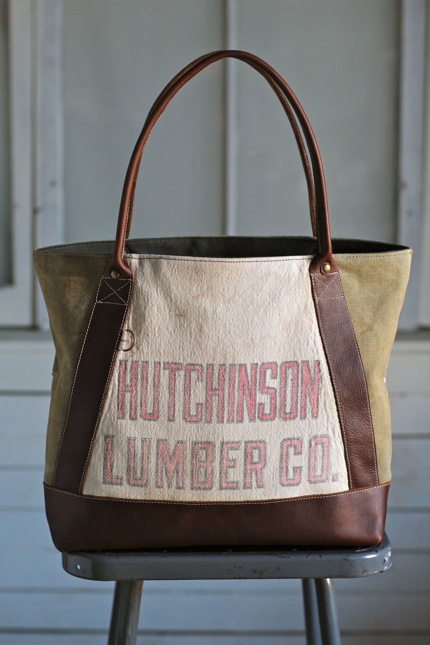 WWII era Canvas & Work Apron Carryall