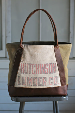WWII era Canvas & Work Apron Carryall
