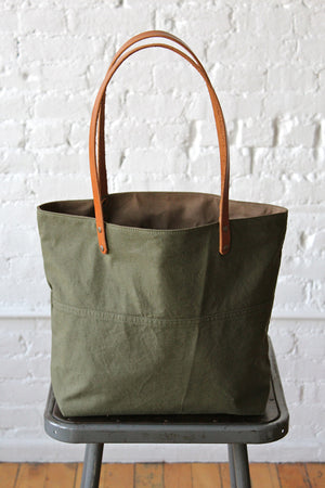 WWII era Military Canvas Pocket Tote Bag