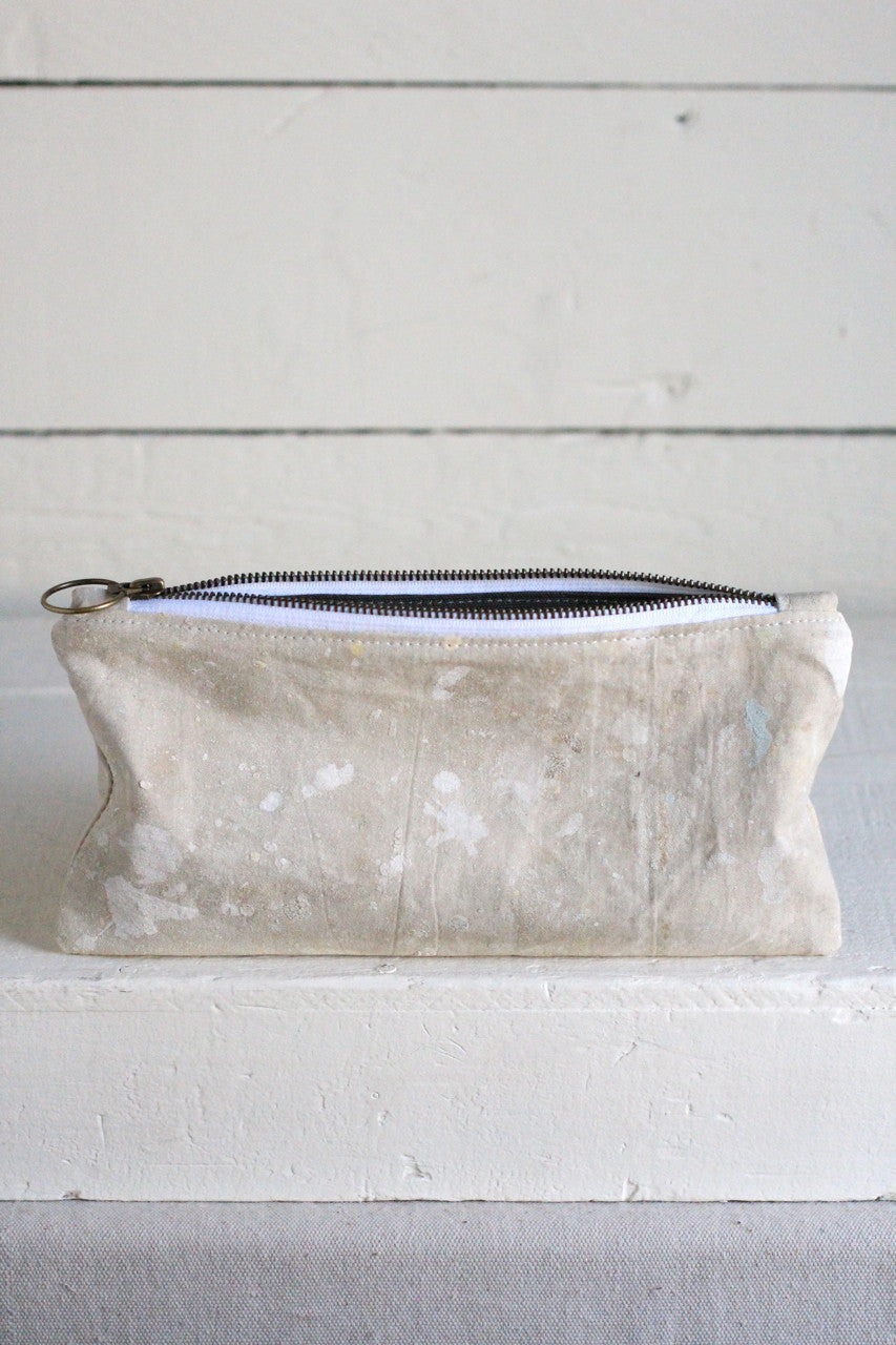 1960's era Painter's Drop Cloth Utility Pouch