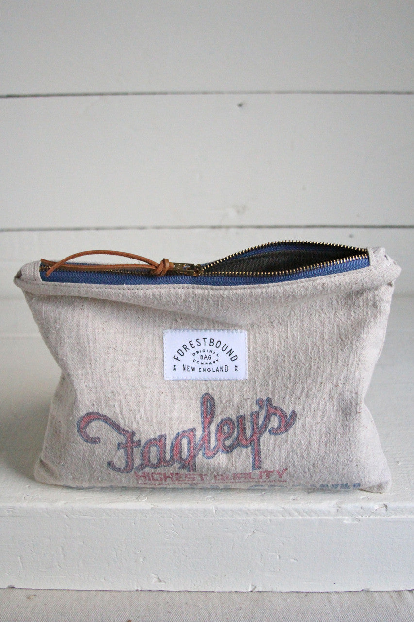 1950's era Feedsack Utility Pouch