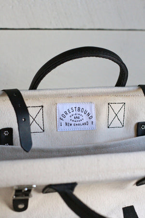 Forestbound ESCAPE Traveler in Ivory w Black Leather