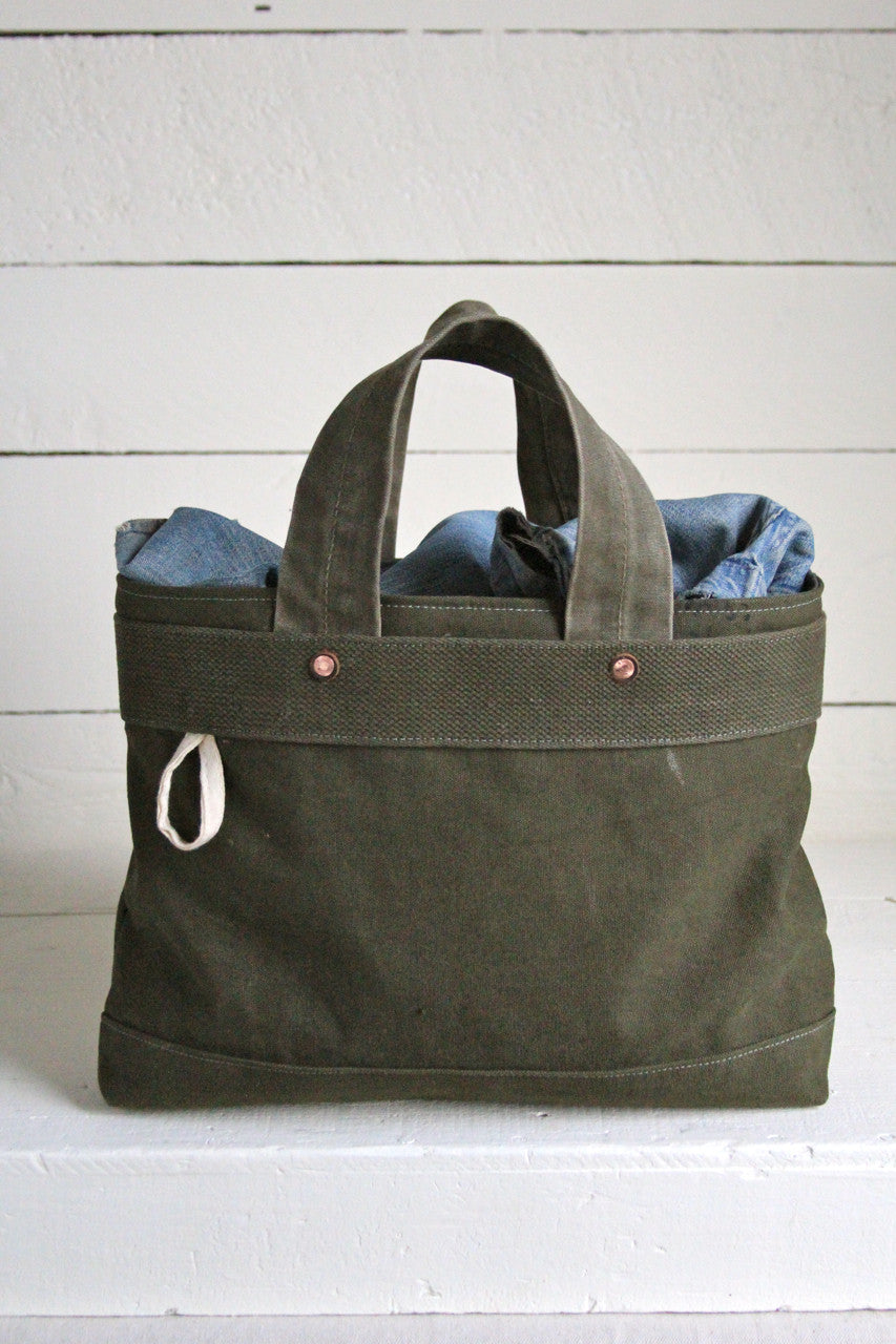 1940's era Canvas and Work Apron Carryall