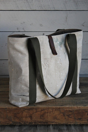 1970's era Painter's Drop Cloth Carryall