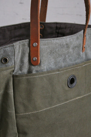 WWII era Convertible Canvas Tote Bag