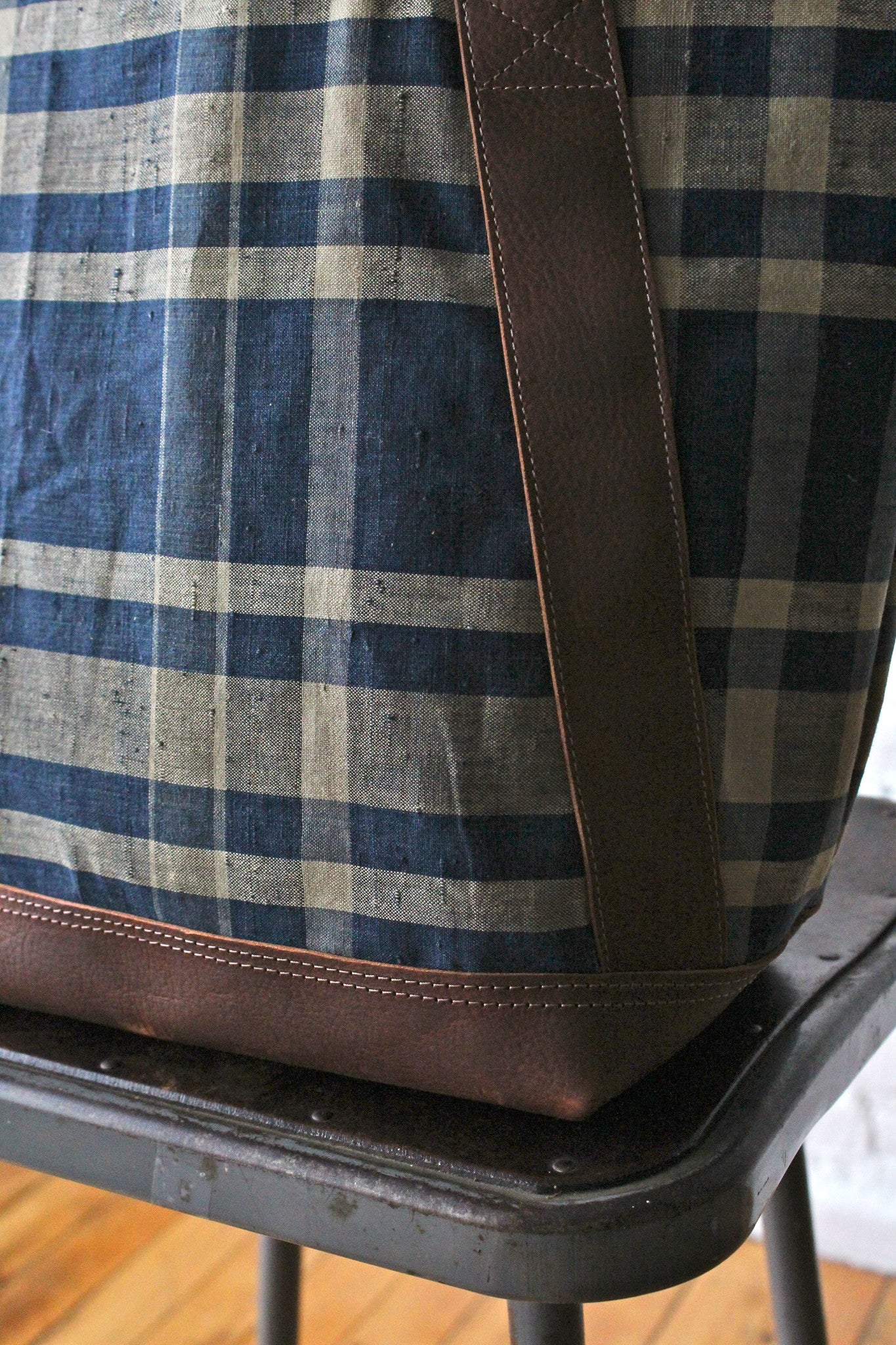 Early 1900s era Japanese Indigo Dyed Cotton Carryall
