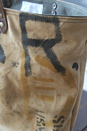 WWII era Military Canvas Tote Bag