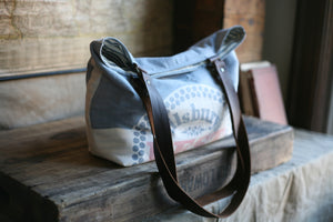 1940's era Cotton Feedsack Tote Bag - SOLD