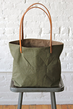 WWII era US Military Canvas Pocket Tote Bag