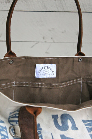 Extra Large 1950's era Salt Bag Carryall