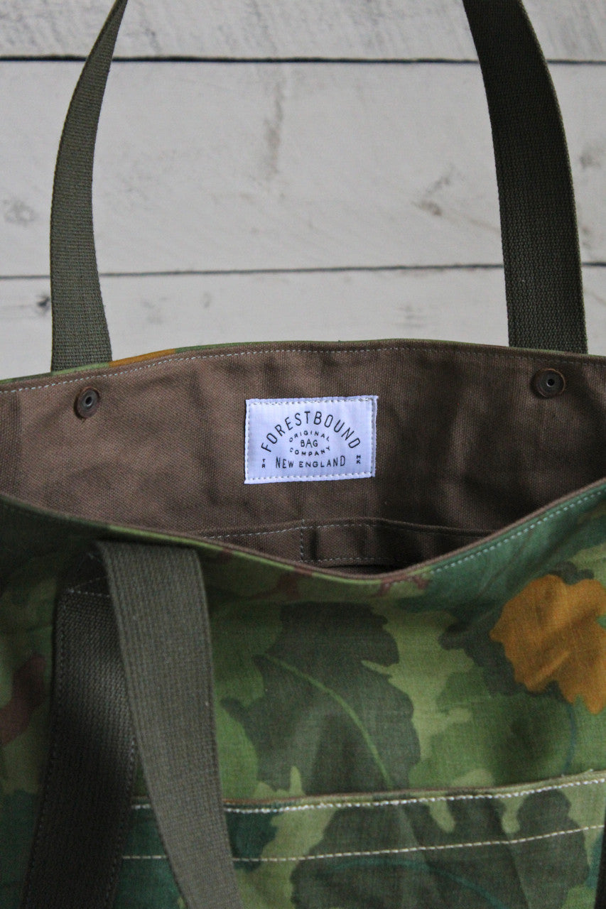 1950's era Leaf Pattern Camo Carryall
