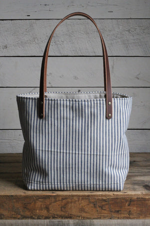 1950's era Ticking and Work Apron Tote Bag