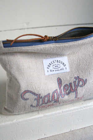 1950's era Feedsack Utility Pouch