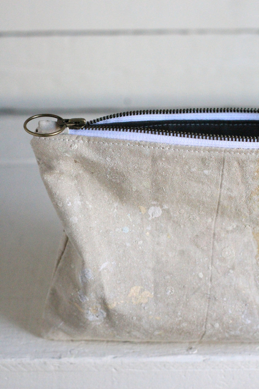 1960's era Painter's Drop Cloth Utility Pouch