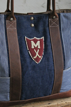 WWII era Denim & 1930's era Work Apron Carryall