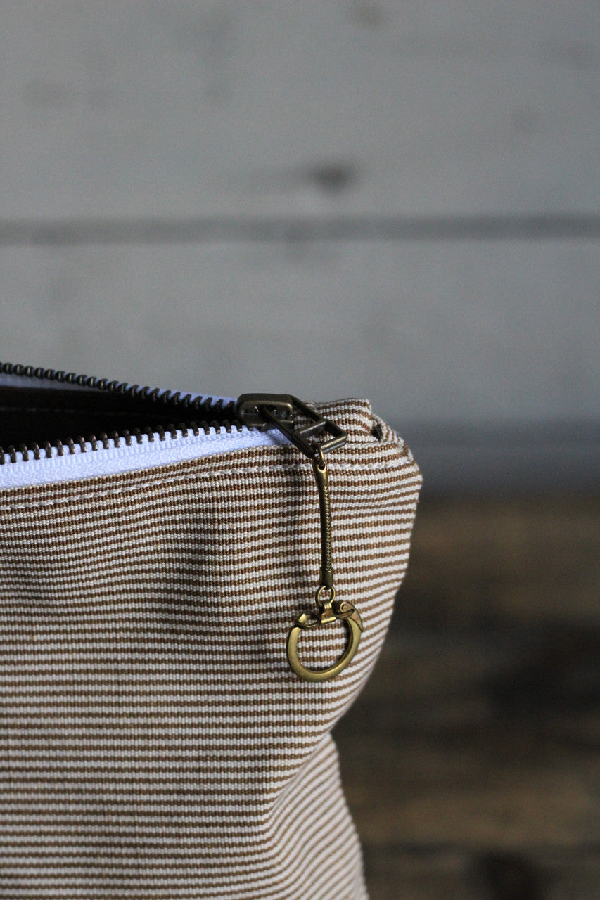 Deadstock Striped Canvas Utility Pouch