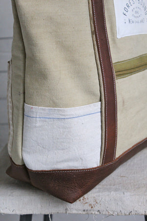 WWII era Canvas & Work Apron Carryall