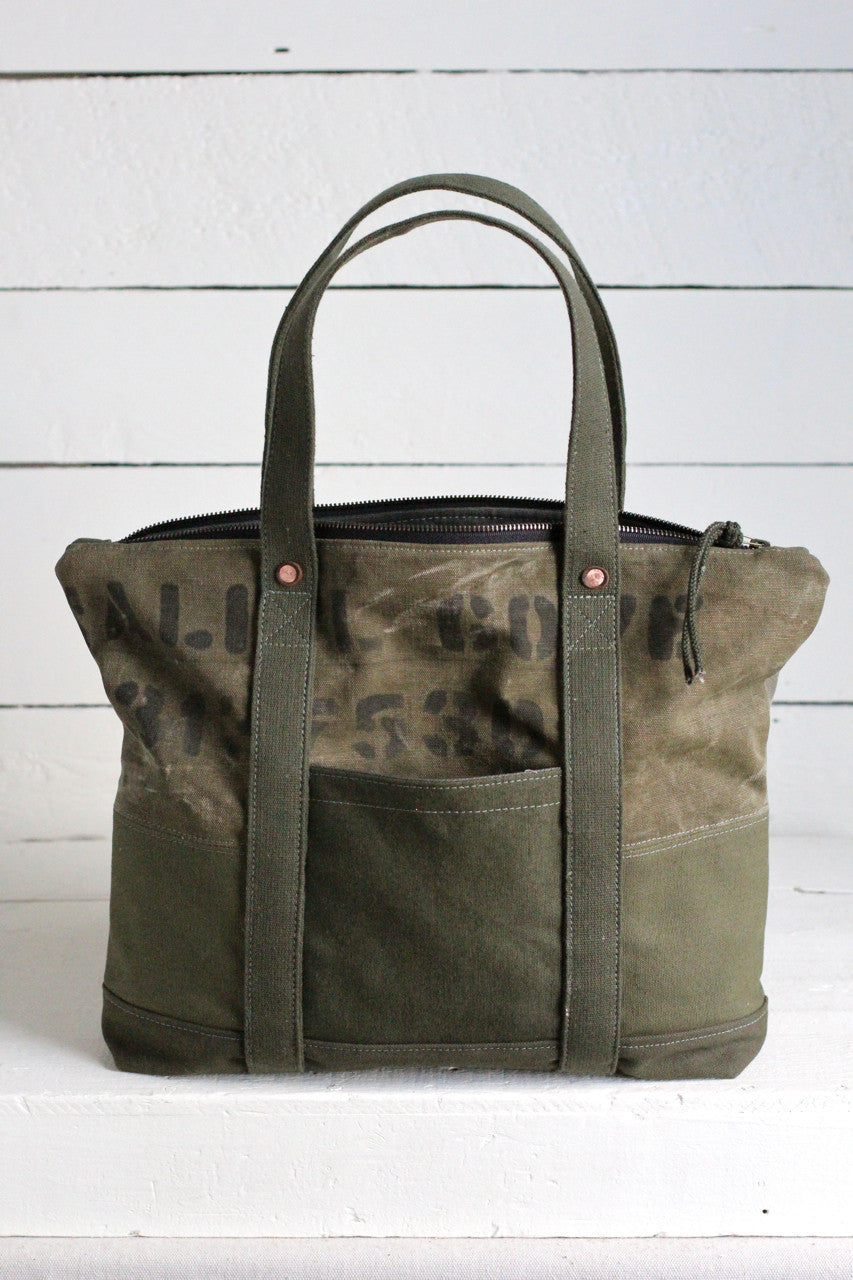 WWII era Canvas Travel Tote