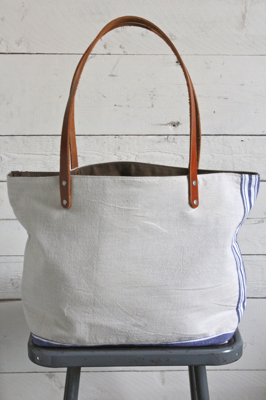 1950's era Pieced Canvas Tote Bag